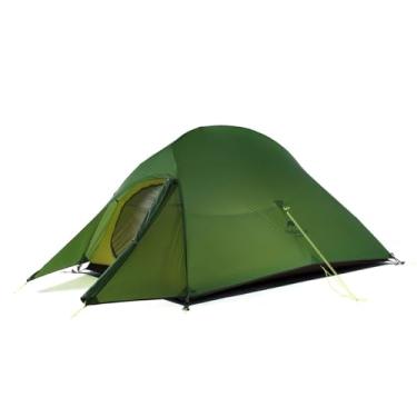 Imagem de Naturehike Cloud Up Tenda De Mochila Autônoma Para 2 Pessoas, Ultraleve, De Nylon, Camada Dupla, Para Acampamento, Para Duas Pessoas (20D Nylon Verde, 2 Pessoas)
