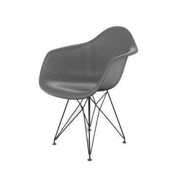 Imagem de Cadeira Eames Arm Eiffel Konkret e Preta