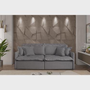 Imagem de Sofá Retrátil Reclinável para Sala de Estar 260cm Bardot com Usb