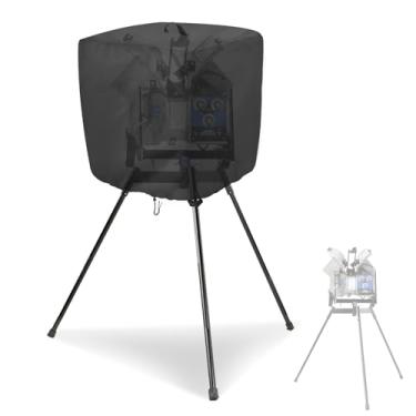 Imagem de Andacar Capa para máquinas de arremesso para máquina de arremesso de softball, Hack Attack Junior, 600D, à prova d'água, para máquinas de arremesso de beisebol, 79 x 73 x 86 cm, preta