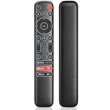 Imagem de Controle remoto retroiluminado de substituição para TCL Google Smart TV, para Smart TVs TCL 4K UHD LED QLED MiniLED (com botões iluminados)