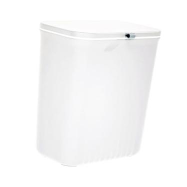 Imagem de IEUDNS Lixeira de grande capacidade, boca larga com tampa, lata de lixo para lavanderia, banheiro, escritório, quarto, garagem