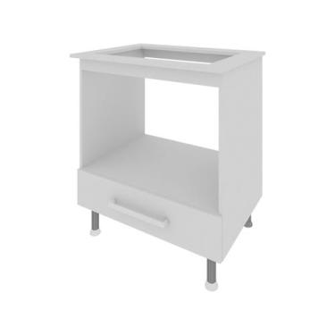 Imagem de Balcão de Cozinha com Tampo para Cooktop - Indekes 1 Gaveta Eros, Bran