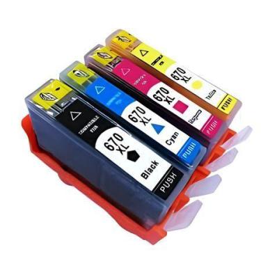 Imagem de Kit Cartucho Compatível HP 5525 670xl - Toner Vale