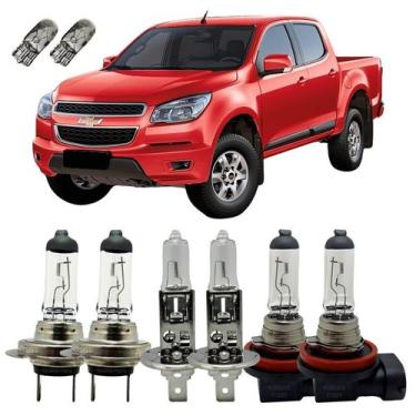 Imagem de Kit Lâmpadas Originais 3200K Alto Baixo Milha GM S10 + T10 - Autovex /