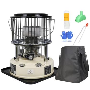 Imagem de Aquecedor portátil a querosene para uso doméstico, acampamento ao ar livre, pesca no gelo, fogão de aquecimento a querosene (um conjunto)