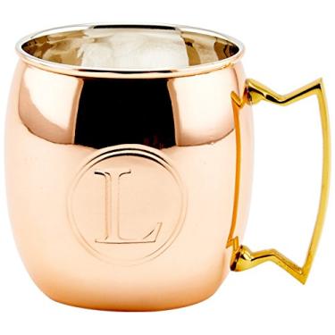 Imagem de Caneca de Moscow Mule Old Dutch de cobre sólido monograma de 473 ml, L