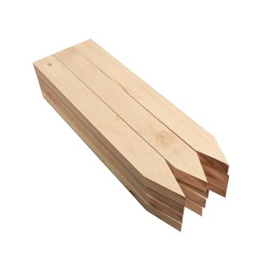 Imagem de Estacas Madeira P/Decoração Jardim Limitador Grama Cercado De Plantas 150un