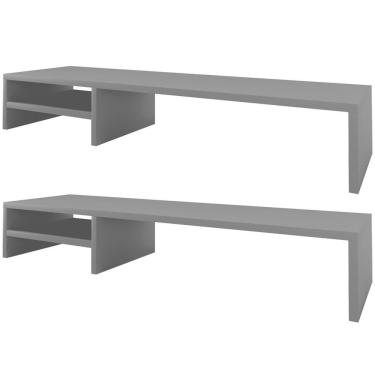 Imagem de Kit 02 Suportes Para Monitor Stand Home Office Lap 90 Cm L03 Cinza - Lyam