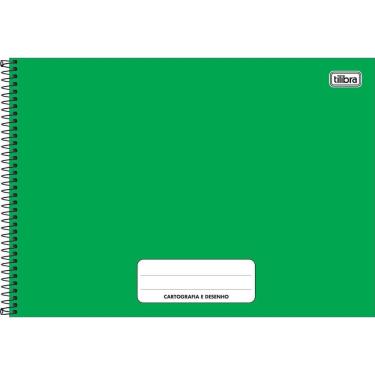 Imagem de Caderno De Desenho Pepper Colorido Tilibra - 80 Folhas Verde