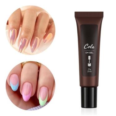Imagem de Cola Em Gel Para Tips Unhas 20g Cor Transparente Tips Postiça