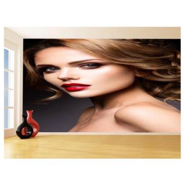 Imagem de Papel De Parede 3D Salão De Beleza Corte Cabelo 3,5M Slb07 - Você Deco