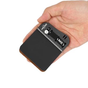 Imagem de limaity Protetor de dedo com aba de dedo para tiro com arco com arco recurvo leve e prática de tiro (mão direita, preto, grande)