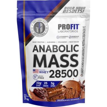 Imagem de Hipercalóricos Anabolic Mass 28500 Bulking Refil 3kg- Profit Laboratórios (3000g, Chocolate)