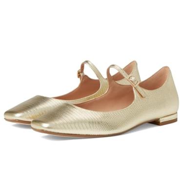 Imagem de Cole Haan Sapatilha feminina Bridge MaryJane Ballet, Estampa de lagarto dourado, 34