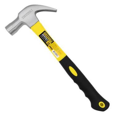 Imagem de Martelo Unha 27cm Carpinteiro Aço Cabo Fibra Resistente 370g - Startoo