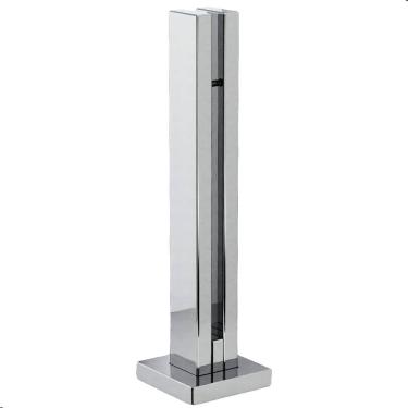 Imagem de Torre Guarda Corpo Pinça 1 Furo Para Vidro 30cm Inox FS