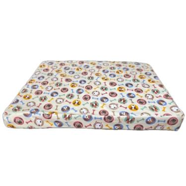 Imagem de Colchonete Para Cachorro 100% Impermeável Lavável C/ZIPER COLCHÃO Cama Cães e Gatos PUPPY(PUPPY 70X50)