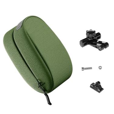 Imagem de kowaku Bolsa de selim para bicicleta de estrada, bolsa rígida com alça refletiva para assento traseiro, para selim de bicicleta para esportes ao ar livre e, Verde