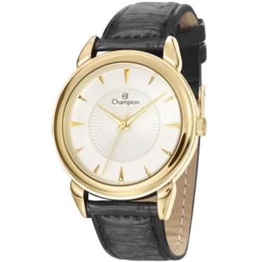 Imagem de Relógio Champion Unissex Social Pulseira Couro Cn20355B