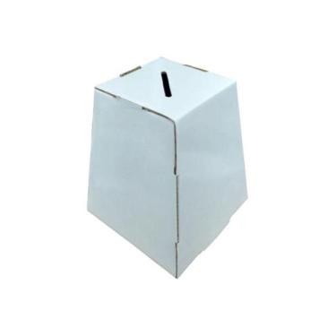 Imagem de Urna De Papelão Mini com 17 cm altura - Kit Com 10 Unidades - Poli Dis