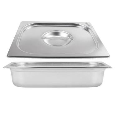 Imagem de Cuba Gastronomica Padrão Gn 1/3 65mm com Tampa Weck