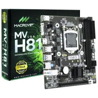 Imagem de Placa Mãe Macrovip Mv-H81 Socket Lga 1150 Vga Ddr3 16Gb