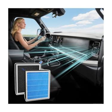 Imagem de MASHA HEPA Filtro de ar de cabine para Ford Bronco, Maverick, F-150, Ranger, Bronco Sport, Escape, Explorer Mustang Mach-e, com substituição de carbono ativado LINCOLN Aviator, Corsair Air Filters