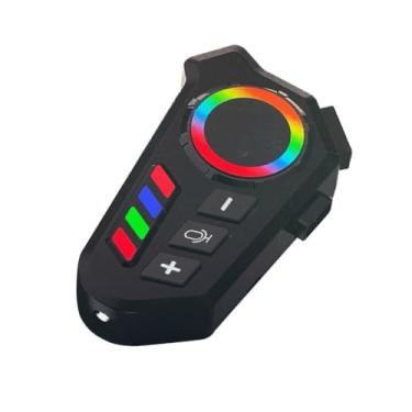 Imagem de Intercomunicador Bluetooth para Capacete de Moto com Controle de Voz, Microfone, RGB/Fone de Ouvido de Capacete Moto Bluetooth Controle De Voz microfone para moto intercomunicador