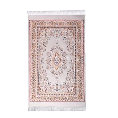 Imagem de Lenmipot Tapete de Oração Muçulmana Islâmico Eid Tapete Macio Namaz Cobertor Portátil Tapete Fino Ramadã Cobertor de Oração Musilm - Vermelho 1 peça