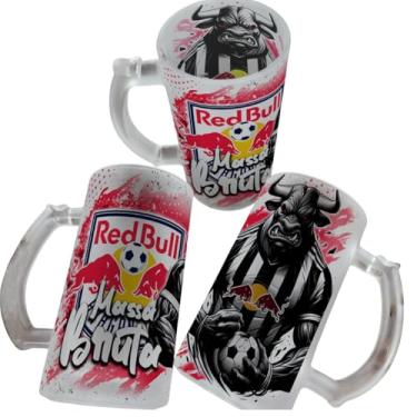 Imagem de Caneca De Chopp De Vidro 475ml Personalizada Com Seu Time (RB Bragantino)