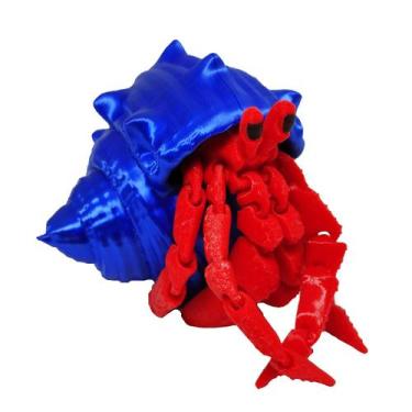 Imagem de Caranguejo Eremita Paguro Articulado Impressão 3d Decoração Brinquedo 