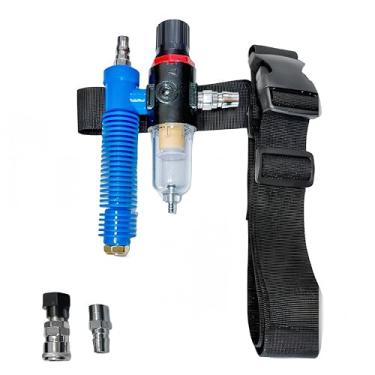 Imagem de Termostato de jato de areia, sistema de aquecimento de resfriamento do capô de jateamento, capacete de jato de areia portátil, regulador de temperatura do ar com cinto ajustável de 1,5 m, controle