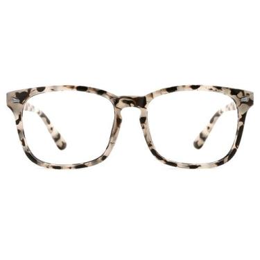 Imagem de Óculos bloqueadores de luz azul TIJN Clear Frame Square Nerd