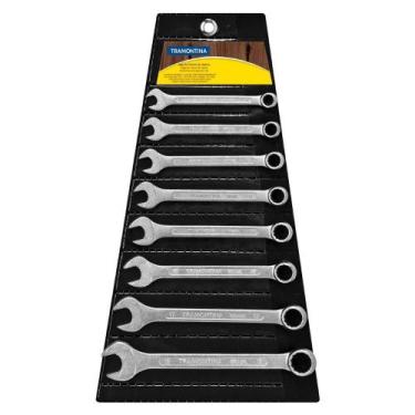 Imagem de Jogo de Chaves Combinadas 8 Peças de 10 a 19mm TRAMONTINA