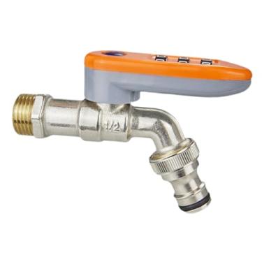 Imagem de Ｂｅｓｇａ de Latão com Trava de Senha, com Rosca 1/2, Código Inicial 000, Resistente à Geada