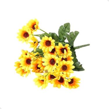 Imagem de Buquê de Mini Girassóis com 22 Flores Artificial - BM Utilidades