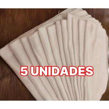 Imagem de 5 Un Flanela Branca M Para Limpeza de Superficies 28x48cm - Itatex