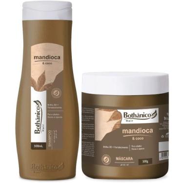 Imagem de Kit Mandioca E Coco Shampoo + Máscara 500ml Bothanico - Bothânico