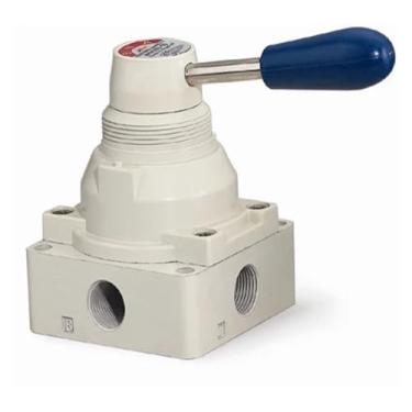 Imagem de Válvula pneumática de alavanca manual de 4 vias e 2 posições 1/5.1 cm BSPT 4HV410-15 WWECCQIJ