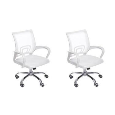 Imagem de Kit 2 Cadeiras para Escritório Diretor Tela Mesh com Relax Tok 3310 - 