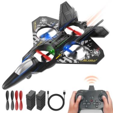 Imagem de Avião de controle remoto BEZGAR Jet Fighter com giros de 360
