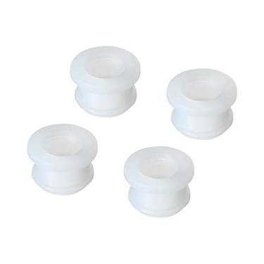 Imagem de 4 peças de encaixe com ilhós de borracha diâmetro de montagem 13 mm ID 10 mm H 11 mm vedação anti-arranhões para caixa elétrica tubo de cabo transparente