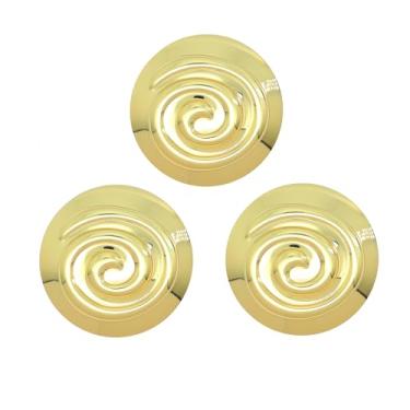 Imagem de 3 peças broche dourado deusa grega acessórios para mulheres vintage grosso grande espiral lapela broche de Natal fantasia fantasia princesa festa suprimentos, Large, Metal, Sem Pedra Preciosa