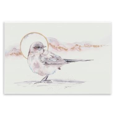 Imagem de Stupell Industries Arte de placa de parede em aquarela pássaro e lua, design por Cady Driver, 13 x 19