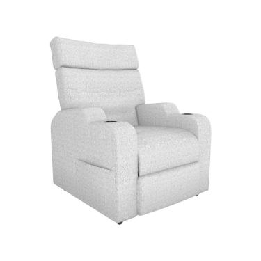 Imagem de Poltrona Reclinável Do Papaicom Porta Copos Porta Controle Toro Linho Cinza Matrix Linho Cinza