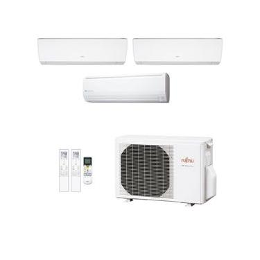 Imagem de Ar-Condicionado Multi Split Inverter Fujitsu 23.000 (2x Evap HW 9.000 + 1x Evap HW 18.000) Quente/Frio 220V