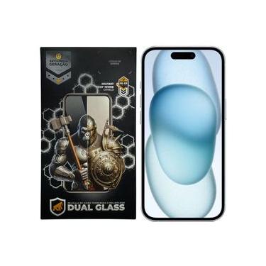 Imagem de Película para iPhone 15 - Dual Glass Preta - Gshield