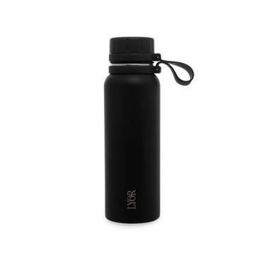 Imagem de Garrafa Térmica de Aço Inox Lyor Explorer Preta – 650ml Preto