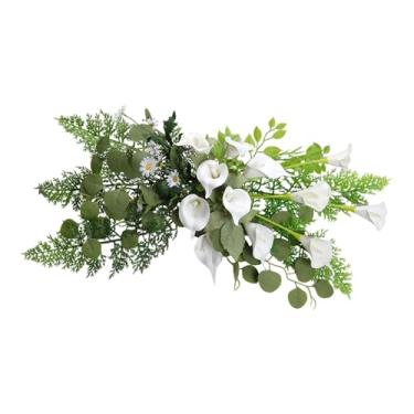 Imagem de Generic Arranjo de Flores Artificiais para Arco de Casamento, Lírios-de-cala, Centro de Mesa E Folhagens para Tricô.